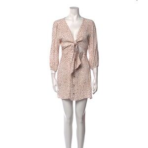 Faithfull The Brand Floral Print Mini Dress Size 2